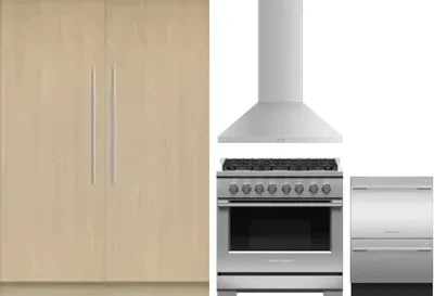 5 Piece Package Includes Refrigerator, Freezer, Range, Hood And Dishwasher